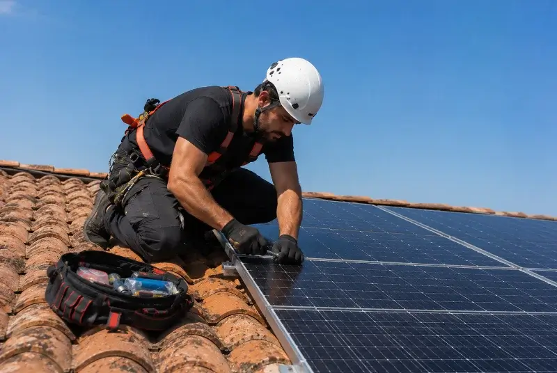 Maintenance et monitoring de panneaux solaires à Bruc-sur-Aff